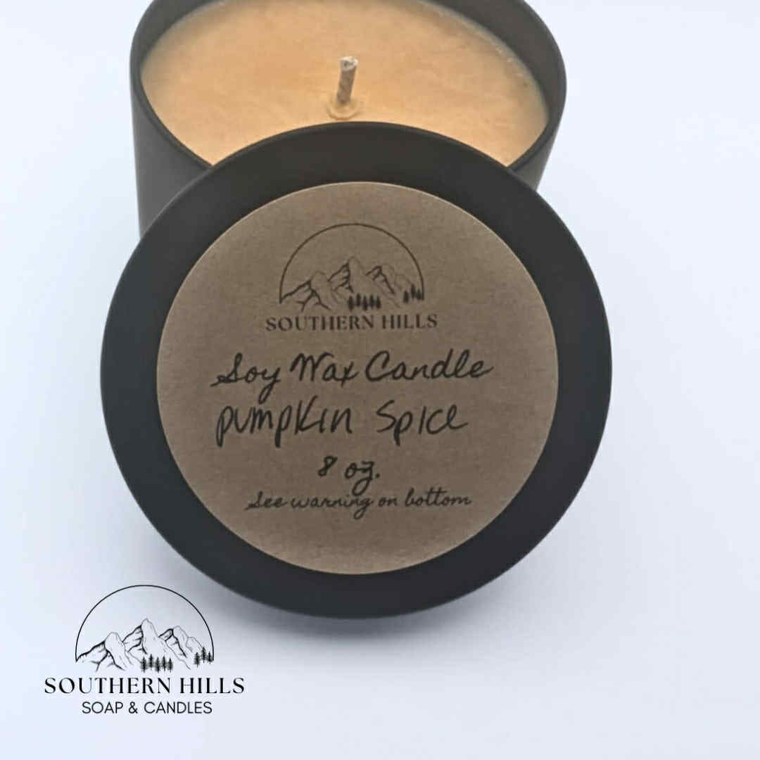 Pumpkin Spice 8 oz Soy Wax Candle