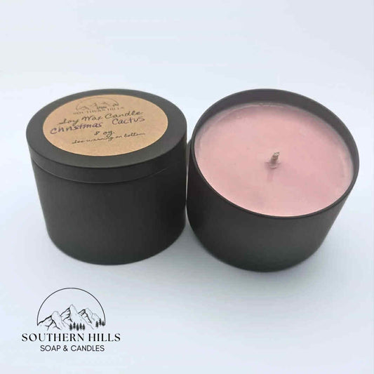 Christmas Cactus Soy Wax Candle