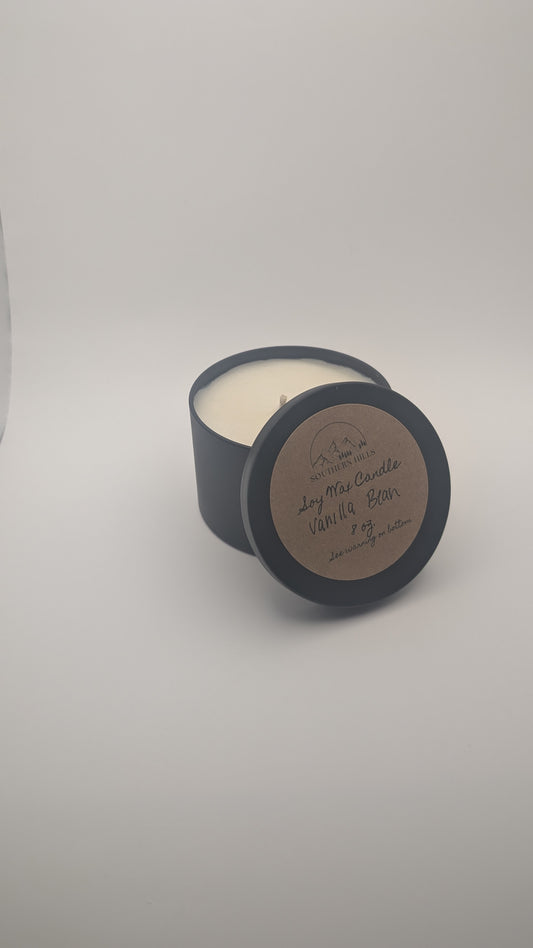 Vanilla Bean 8 oz Soy Candle