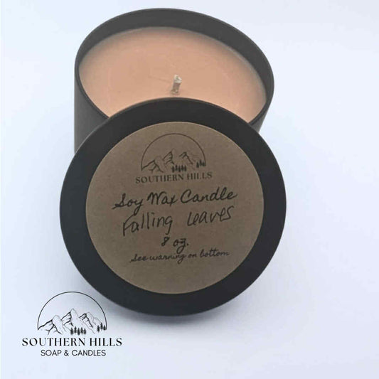 Falling Leaves 8 oz Soy Wax Candle